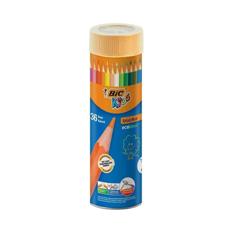 BIC Evolation Kuru Boya Kalem Seti, 36 Renk, Metal Tüp, Canlı Renkler