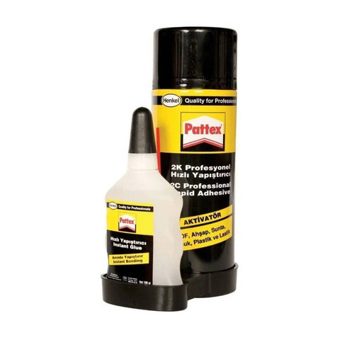 Pattex 2K Hızlı Yapıştırıcı, 400 ml Aktivatör + 100 ml Yapıştırıcı