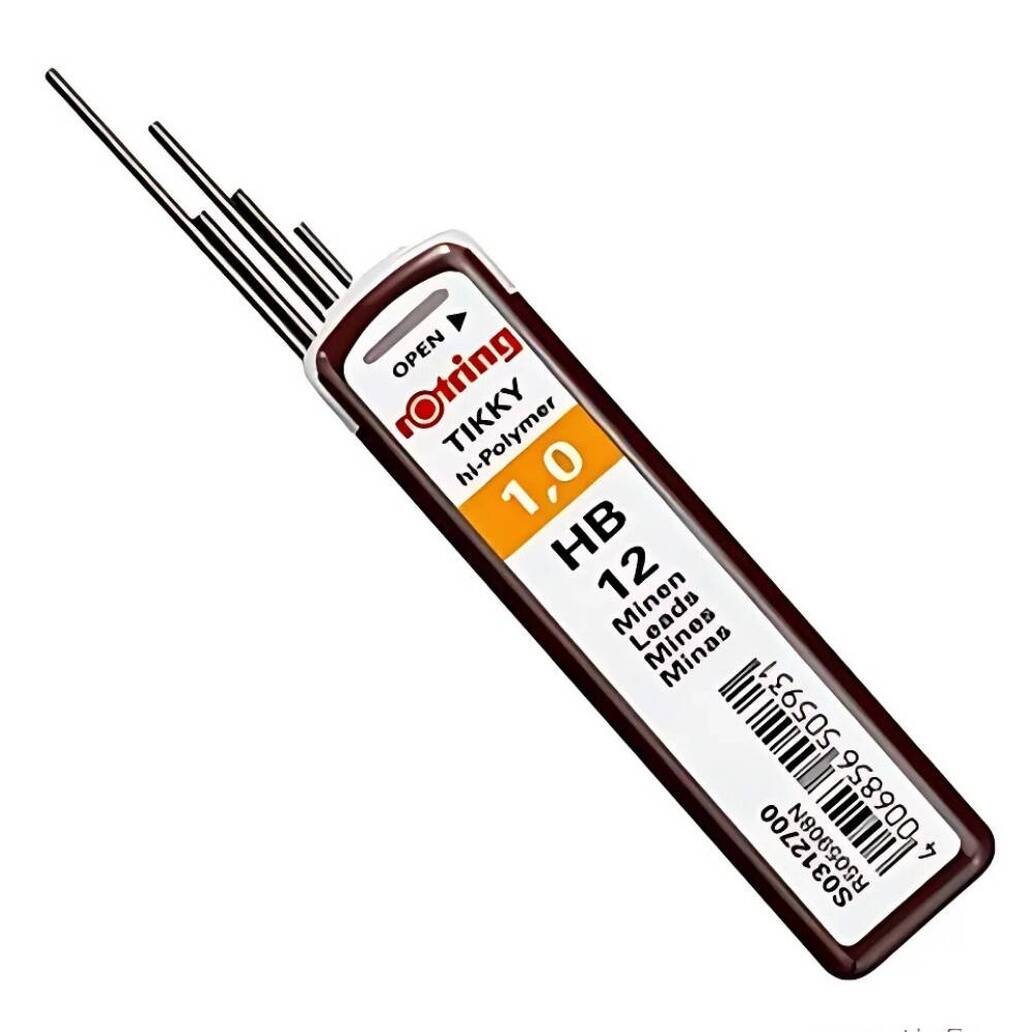 Rotring Kalem Ucu 0.9 mm HB, Yüksek Polimer, 12’li Uç Kutusu