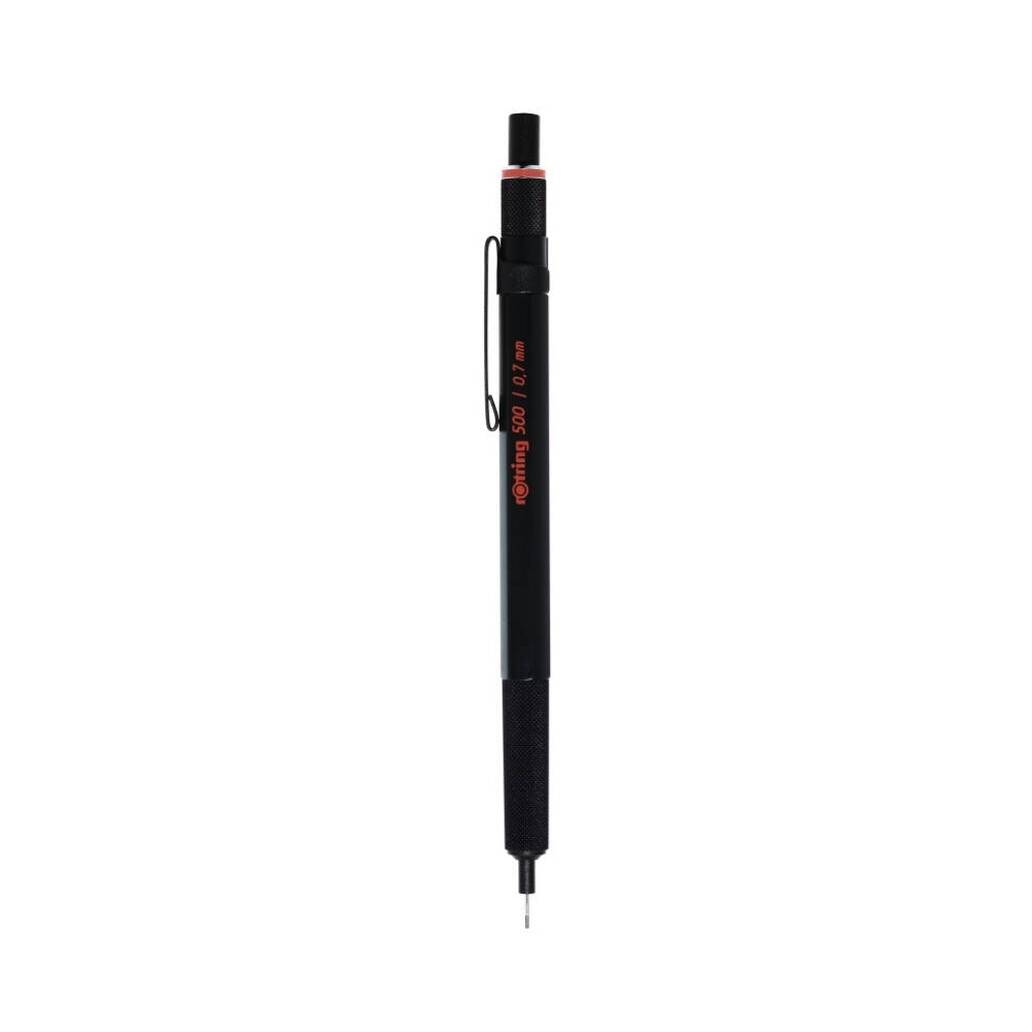 Rotring 500 Versatil Kalem 0.7 mm, Teknik Çizim, Metal Uçlu, Siyah
