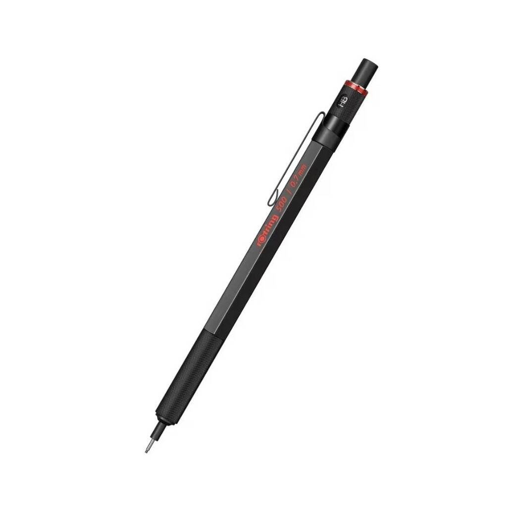Rotring 500 Versatil Kalem 0.7 mm, Teknik Çizim, Metal Uçlu, Siyah