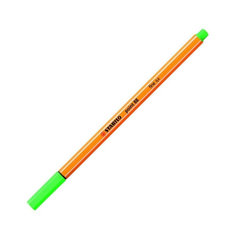 Stabilo Point 88 Fineliner Kalem, 0.4mm Uç, Metal Uçlu, Zümrüt Yeşili