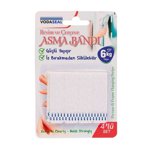 Vodaseal Resim Çerçeve Cırt Bant, 4'lü Paket, FSP02-4, Güçlü Yapışkan