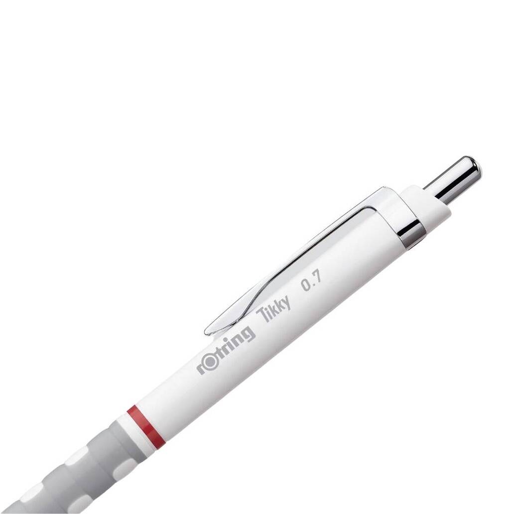 Rotring Tikky Versatil Kalem, 0.7 mm, Dayanıklı Ergonomik Yapı, Beyaz