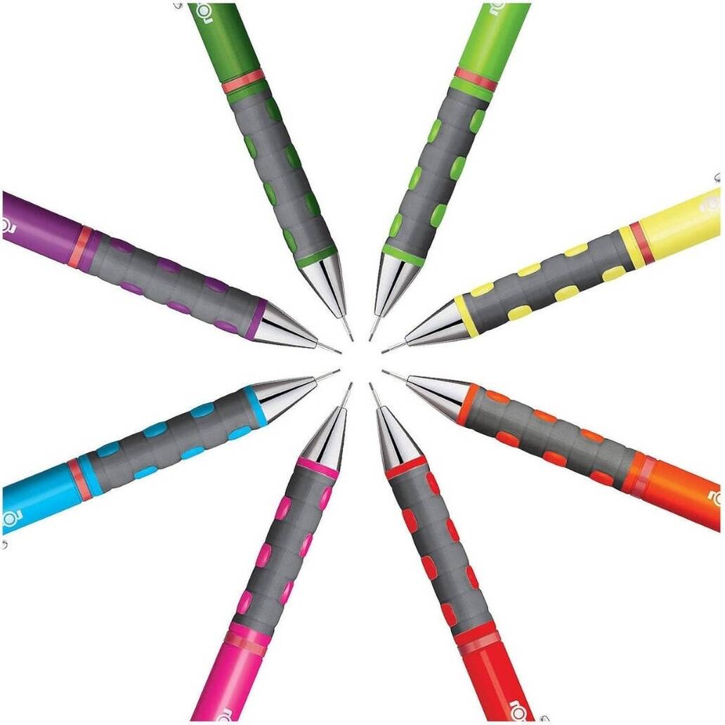 Rotring Tikky Versatil Kalem, 0.7 mm, Ergonomik Yapı, Neon Turuncu