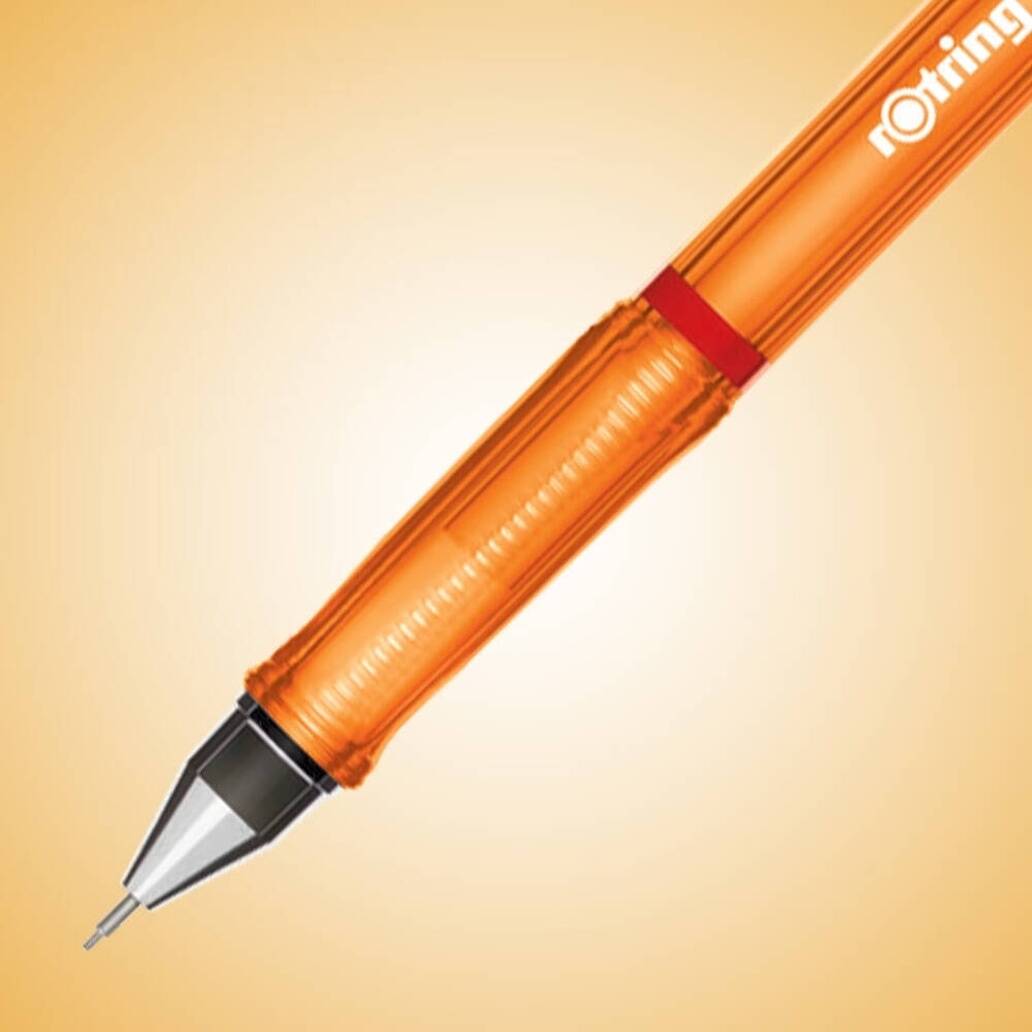 Rotring Visuclick Versatil Kalem, 0.7 mm, Ergonomik Yapı, Turuncu