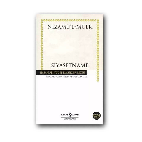 Siyasetname, Nizamülmülk, Klasik Felsefe Eseri, Karton Kapak
