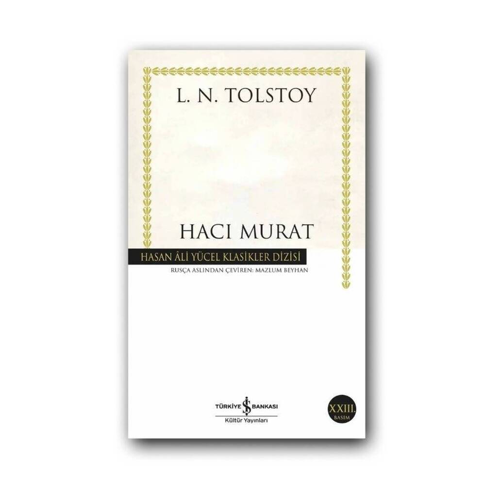 Hacı Murat, Tolstoy, Edebiyat, Klasik Rus Romanı, Karton Kapak