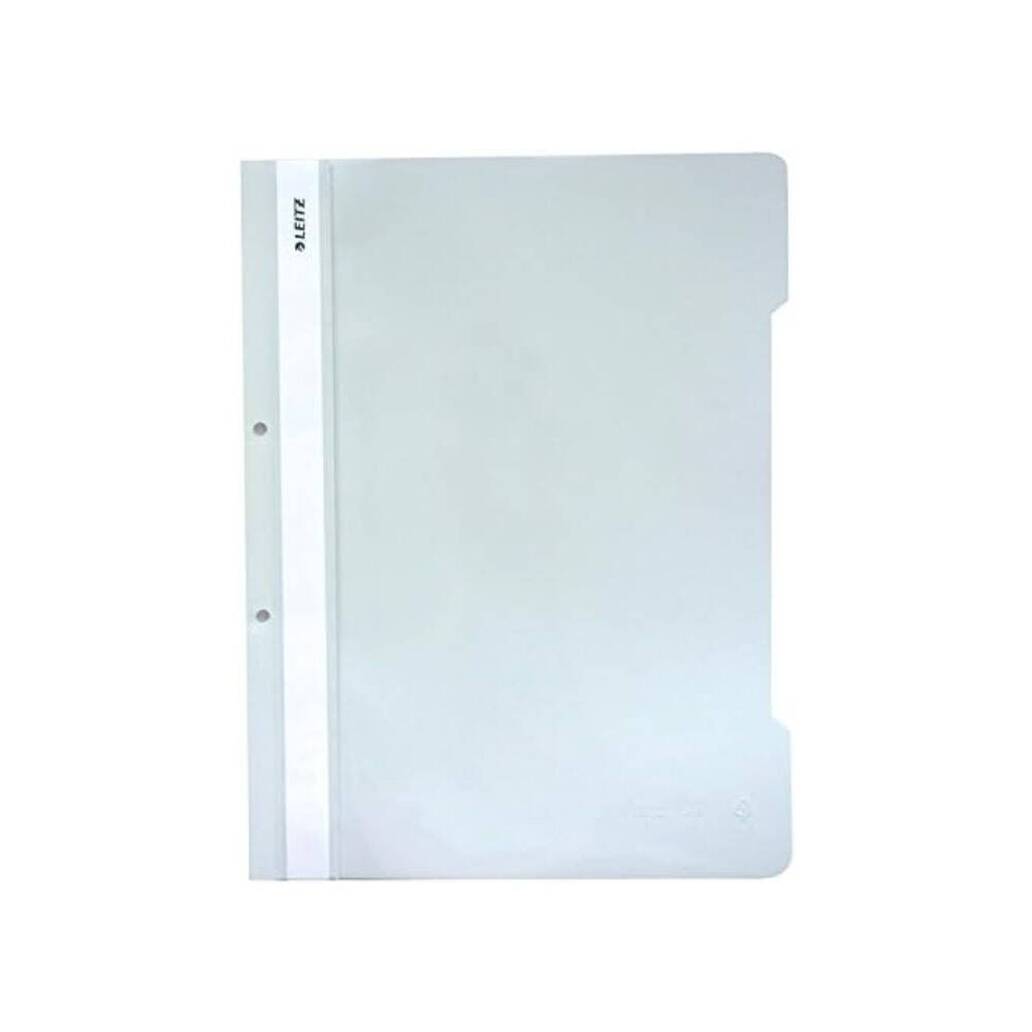 Leitz Telli Dosya, 10 Adet, 50'li Paket, A4, 2 Delikli, Beyaz