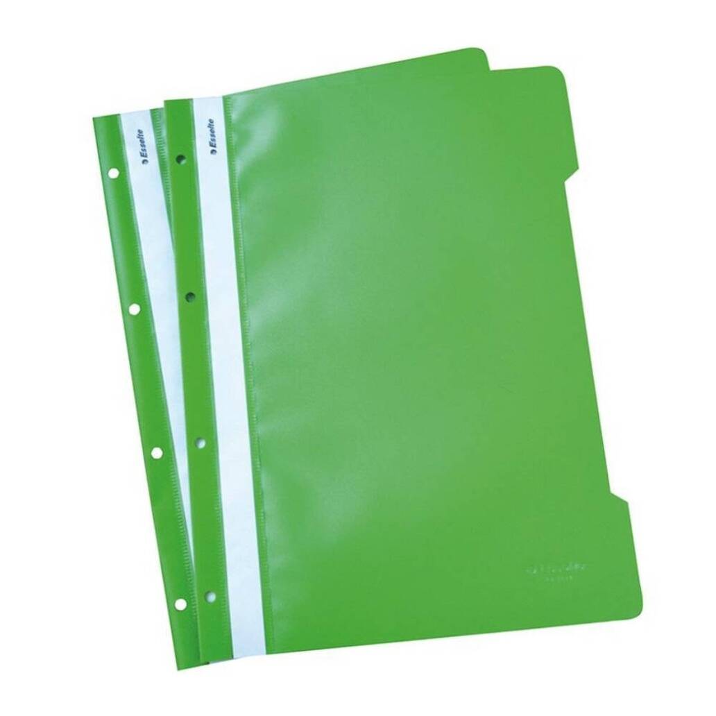 Leitz Telli Dosya, 10 Adet, 50'li Paket, A4, 2 Delikli, Yeşil
