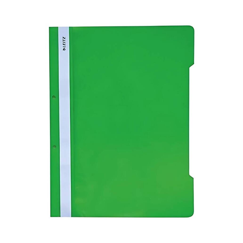 Leitz Telli Dosya, 10 Adet, 50'li Paket, A4, 2 Delikli, Yeşil