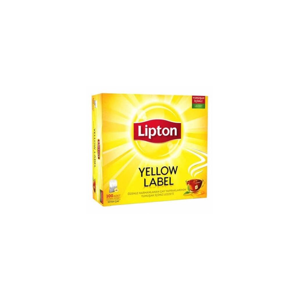 Lipton Bardak Poşet Çay, Yellow Label, 100'lü Paket, Lezzetli