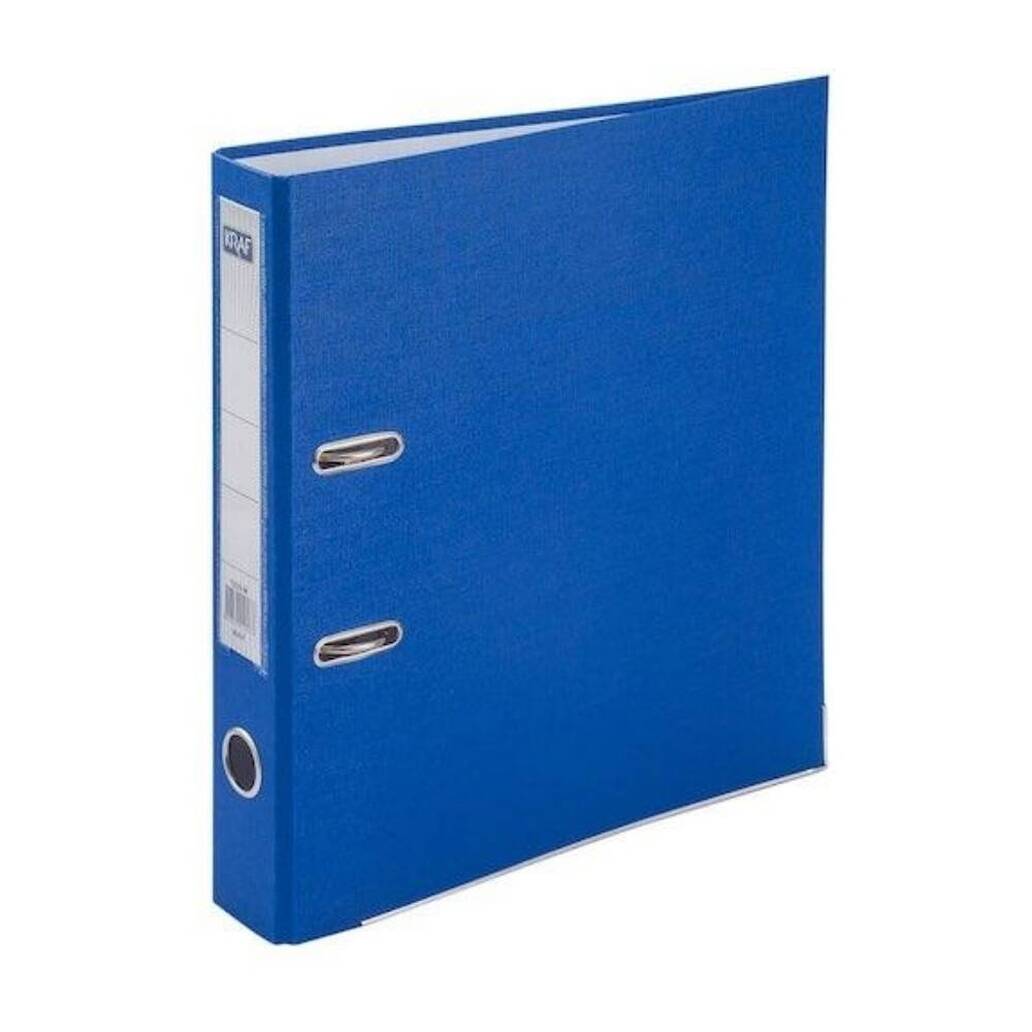 Kraf Büro Klasörü, Dar, A4 Boyut, Metal Tel, Mavi
