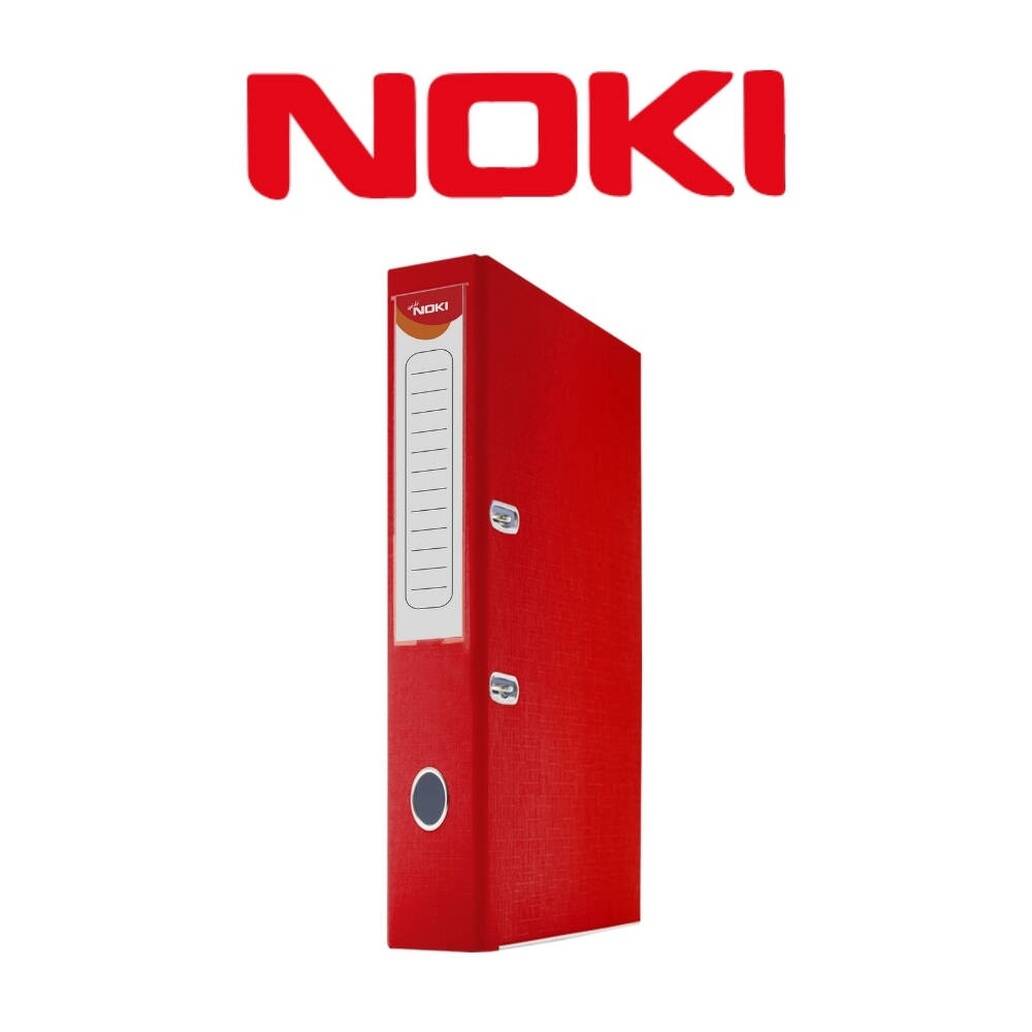 Noki Büro Klasörü, Dar Çakmaklı, A4 Boyut, Kırmızı
