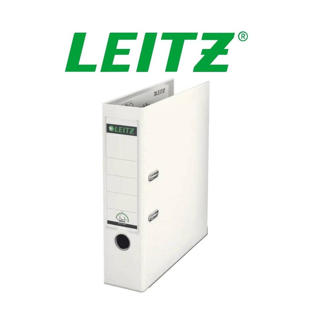 Leitz 180° Büro Klasörü, Plastik, Geniş, A4 Boyut, Beyaz