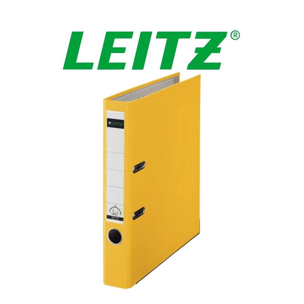 Leitz 180° Büro Klasörü, Plastik, Dar, A4 Boyut, Sarı