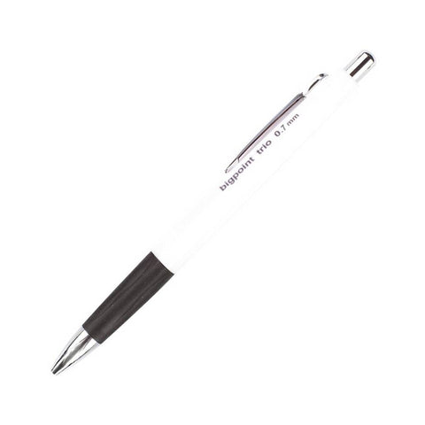 Bigpoint Trio Versatil Kalem, 0.7 mm, Gizlenebilir Uçlu, Beyaz