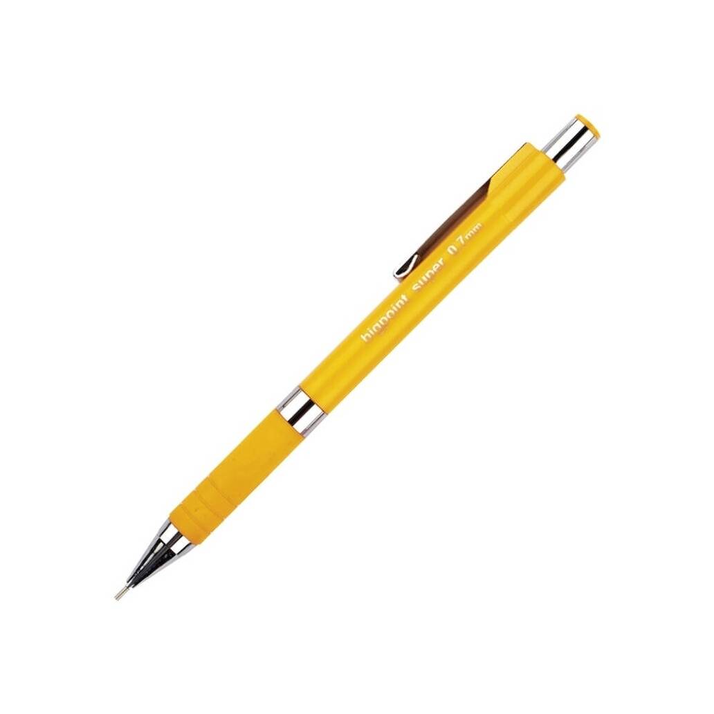 Bigpoint Super Versatil Kalem, 0.7 mm, Gizlenebilir Uçlu, Sarı