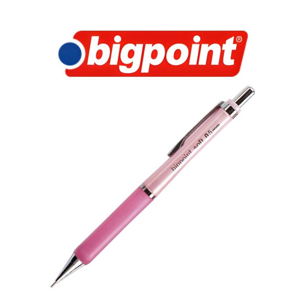 Bigpoint Soft Versatil Kalem, 0.5 mm, Metal Uçlu, Pembe