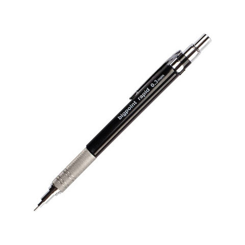 Bigpoint Rapid Versatil Kalem, 0.3 mm, Metal Uçlu, Siyah