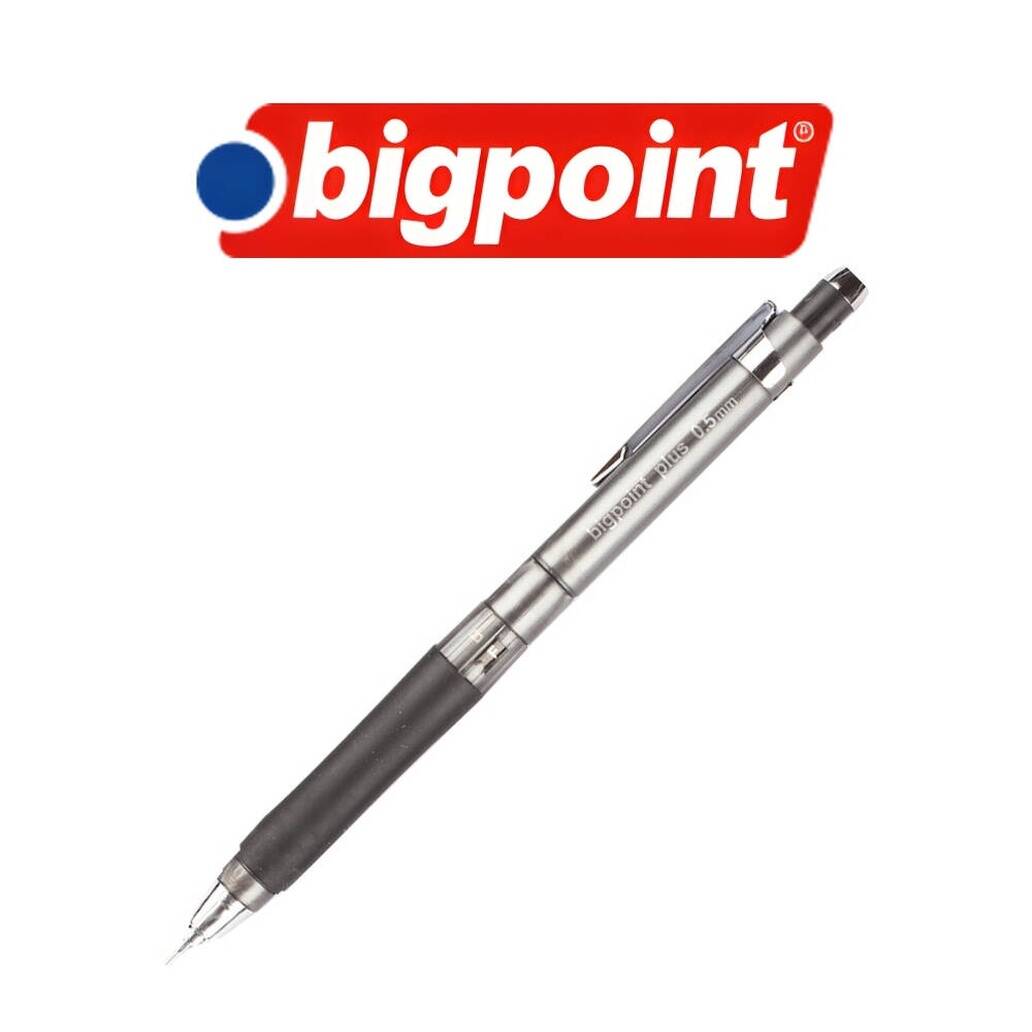 Bigpoint Plus Versatil, 0.5 mm, Gizlenebilir Uçlu, Gri