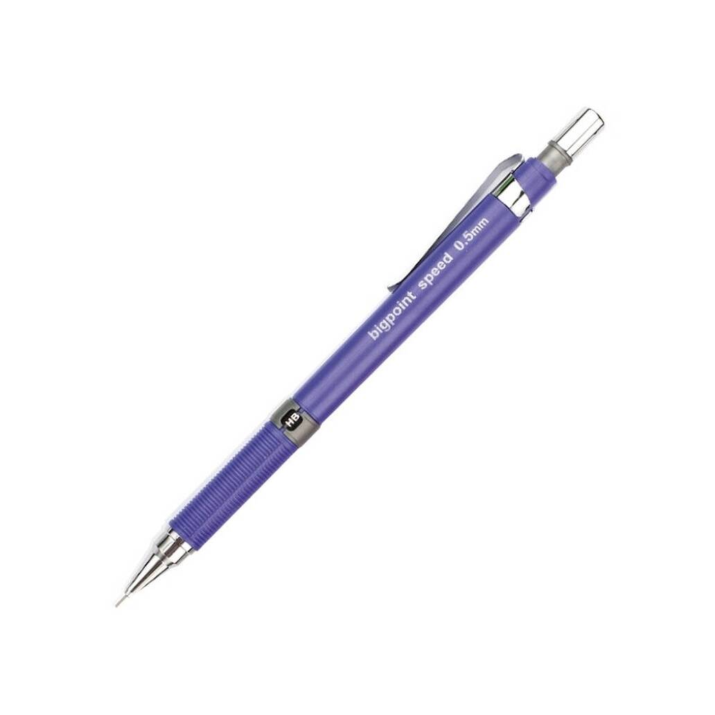 Bigpoint Speed Versatil Kalem, 0.5 mm, Gizlenebilir Uçlu, Mor