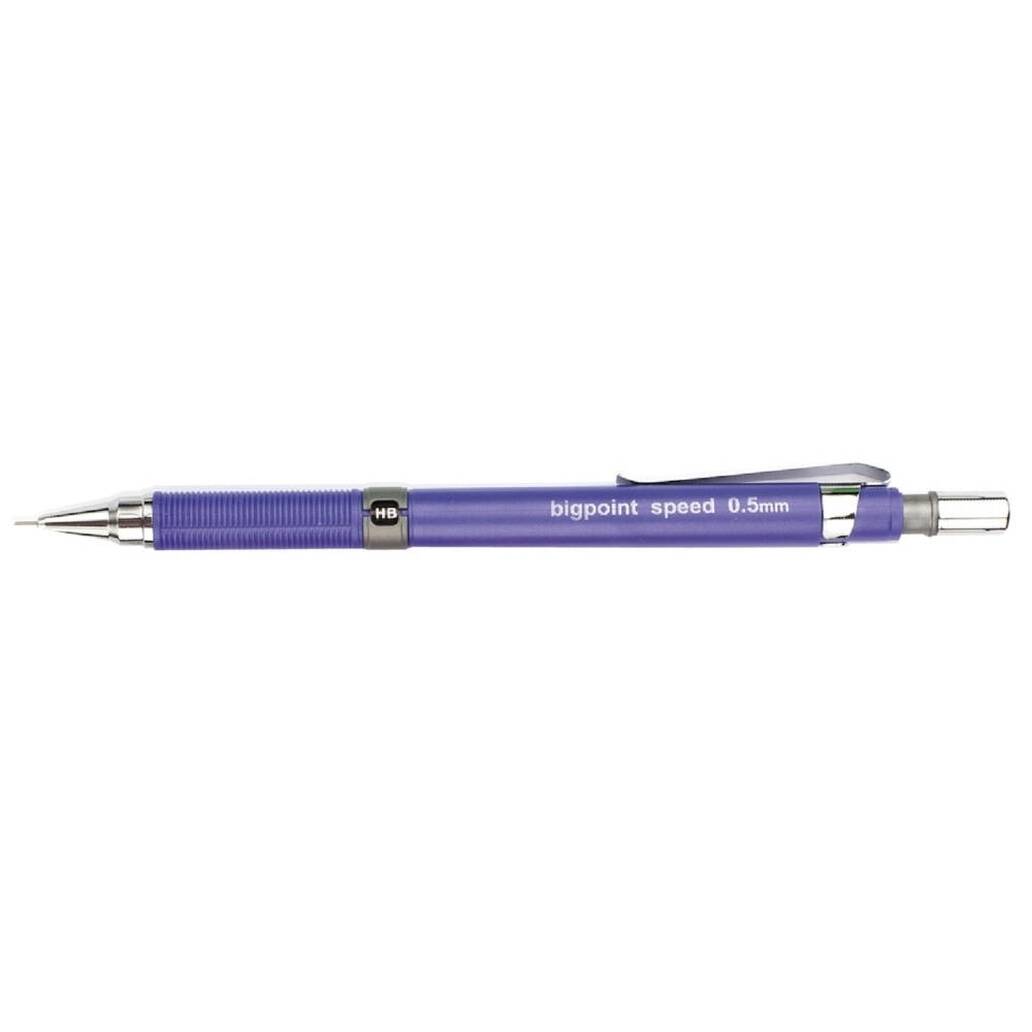 Bigpoint Speed Versatil Kalem, 0.5 mm, Gizlenebilir Uçlu, Mor