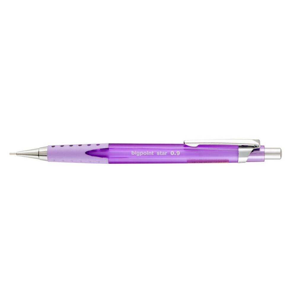 Bigpoint Star Versatil Kalem, 0.9 mm, Metal Uçlu, Mor