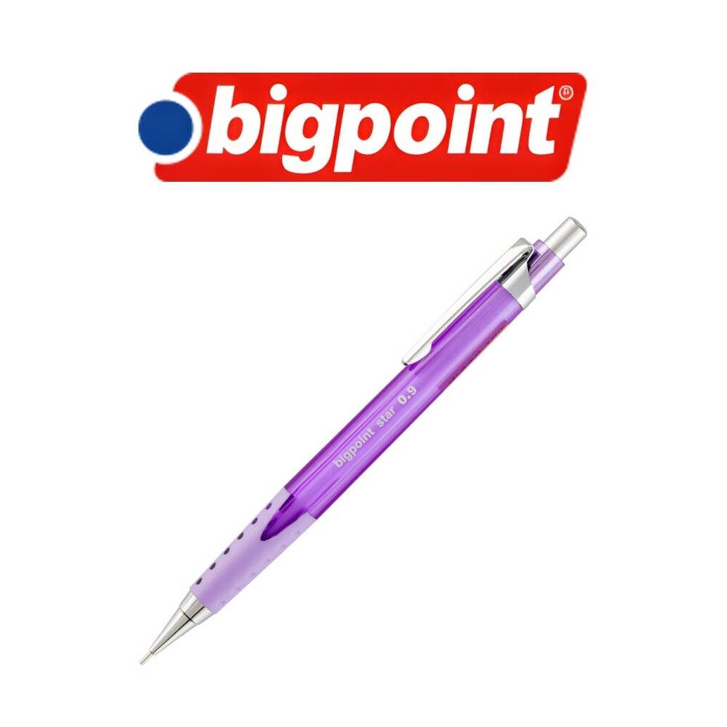 Bigpoint Star Versatil Kalem, 0.9 mm, Metal Uçlu, Mor