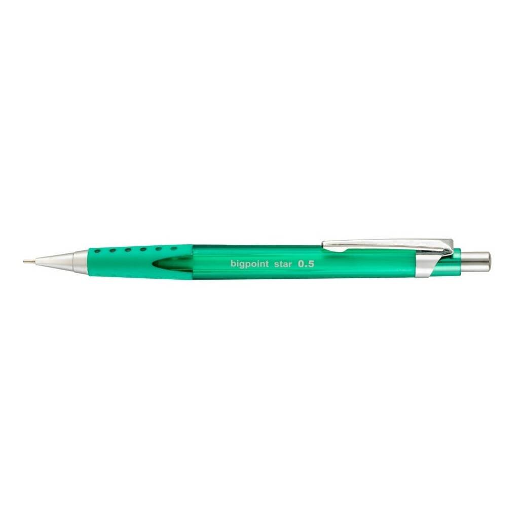 Bigpoint Star Versatil Kalem, 0.5 mm, Metal Uçlu, Yeşil