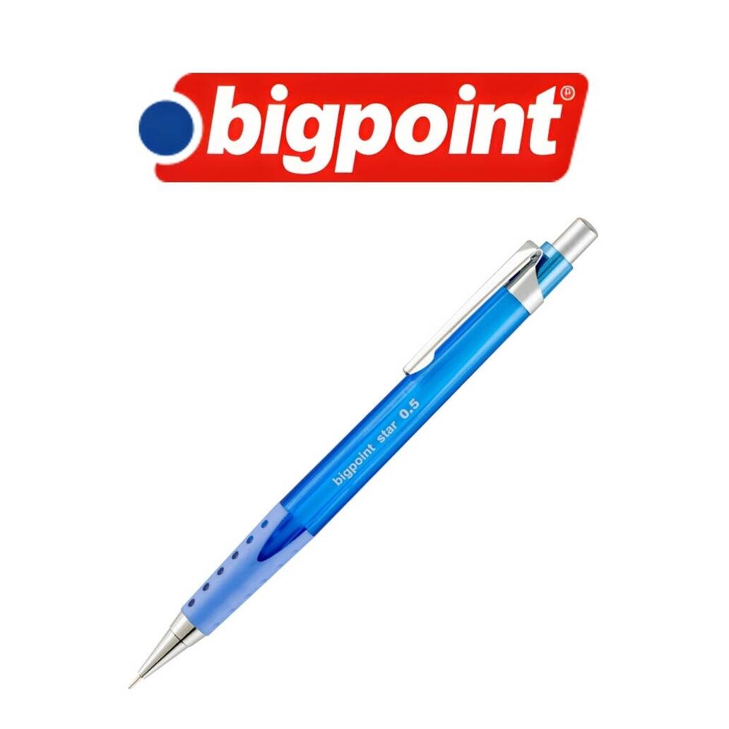 Bigpoint Star Versatil Kalem, 0.5 mm, Metal Uçlu, Mavi