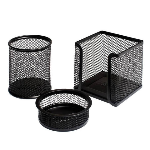Bigpoint Metal Masa Düzenleyici Set, 3’lü, Kaydırmaz Tabanlı, Siyah