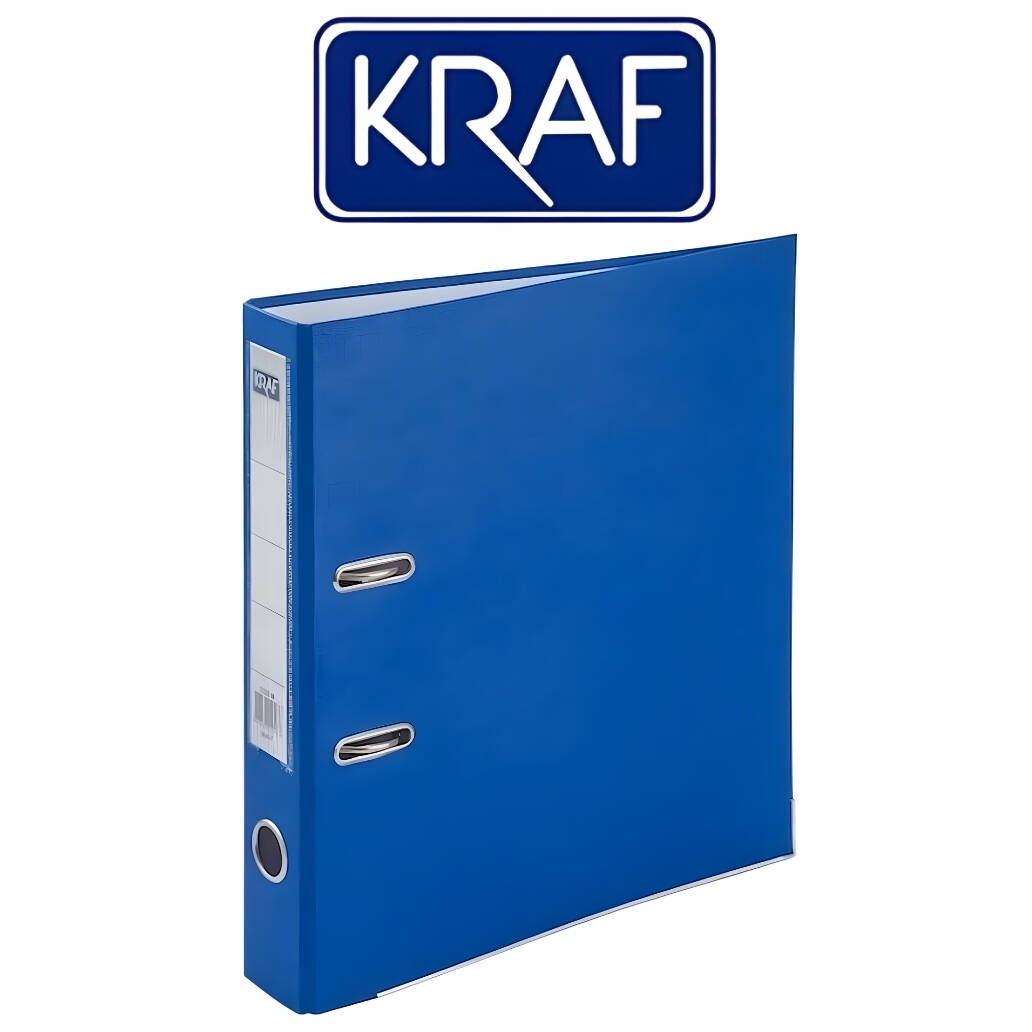 Kraf Büro Klasörü, Dar, A4 Boyut, 2 Halkalı, Mavi