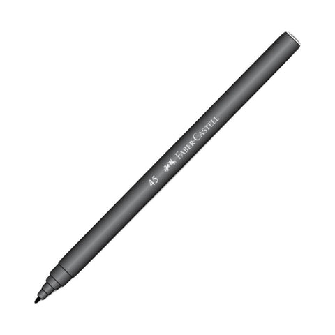 Faber Castell Keçeli Kalem, İnce Uçlu, Su Bazlı Mürekkep, Siyah