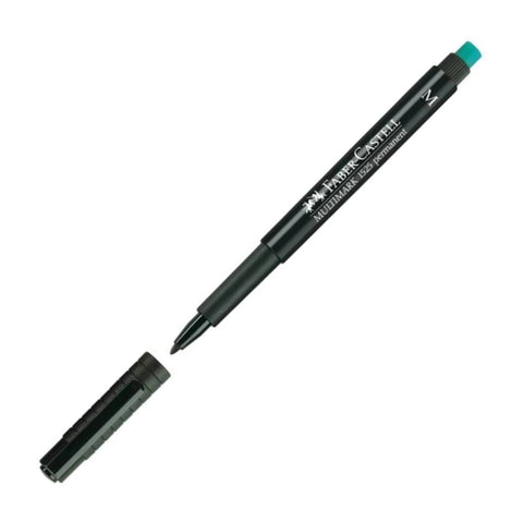 Faber Castell Permanent Kalem, M Boy, Solmayan Mürekkep, Siyah