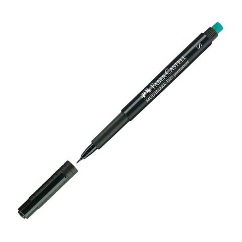 Faber Castell Permanent Kalem, S Boy, Solmayan Mürekkep, Siyah