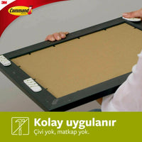3M Command | Cırt Cırt Bant, Orta Boy, 4'lü Set, İz Bırakmaz ve Güçlü Tutuculuk görseli