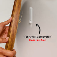 3M Command | İpli Askı Arkası, Çerçeveler İçin, İz Bırakmaz ve Güçlü Yapışkan görseli