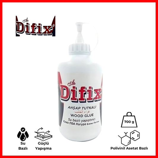 Difix | Ahşap Tutkalı, Su Bazlı Yapıştırıcı, 700 gram - Rodoplu Store