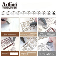 Artline Çizim Kalemi Drawing System 231, 0.1 Siyah, Asitsiz, Dayanıklı görseli