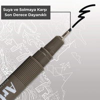 Artline Çizim Kalemi Drawing System 231, 0.1 Siyah, Asitsiz, Dayanıklı görseli