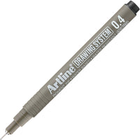Artline | Drawing System 234 Teknik Çizim Kalemi, 0.4 mm, Siyah, Teknik ve Hassas Çizimler İçin görseli