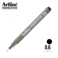 Artline | Drawing System 236 Teknik Çizim Kalemi, 0.6 mm, Siyah, Teknik ve Hassas Çizimler İçin görseli
