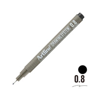 Artline | Drawing System 238 Teknik Çizim Kalemi, 0.8 mm, Siyah, Teknik ve Hassas Çizimler İçin görseli