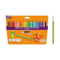 BIC | Kid Couleur Keçeli Kalem, 24 Renk, Canlı ve Yıkanabilir Mürekkep görseli
