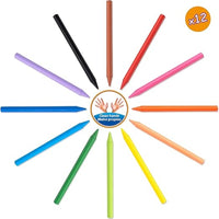 BIC | Plastidecor Pastel Boya Seti, 12 Renk, Elleri Kirletmeyen, Canlı ve Dayanıklı Renkler görseli