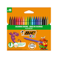 BIC | Plastidecor Pastel Boya Seti, 18 Renk, Elleri Kirletmeyen, Canlı ve Dayanıklı Renkler görseli
