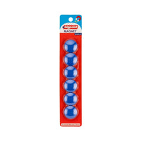 Bigpoint Magnet 30 mm Mıknatıs, Mavi, 6’lı Blister, Plastik Kaplama görseli