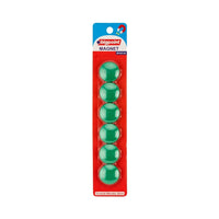 Bigpoint Magnet 30 mm Mıknatıs, Yeşil, 6’lı Blister, Plastik Kaplama görseli