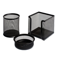 Bigpoint Metal Masa Düzenleyici Set, 3’lü, Kaydırmaz Tabanlı, Siyah görseli